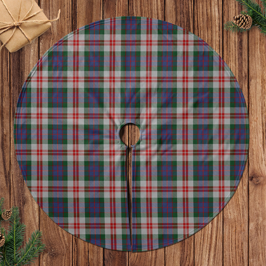 Fraser Red Dress Tartan Christmas Tree Skirt - Tartanvibesclothing