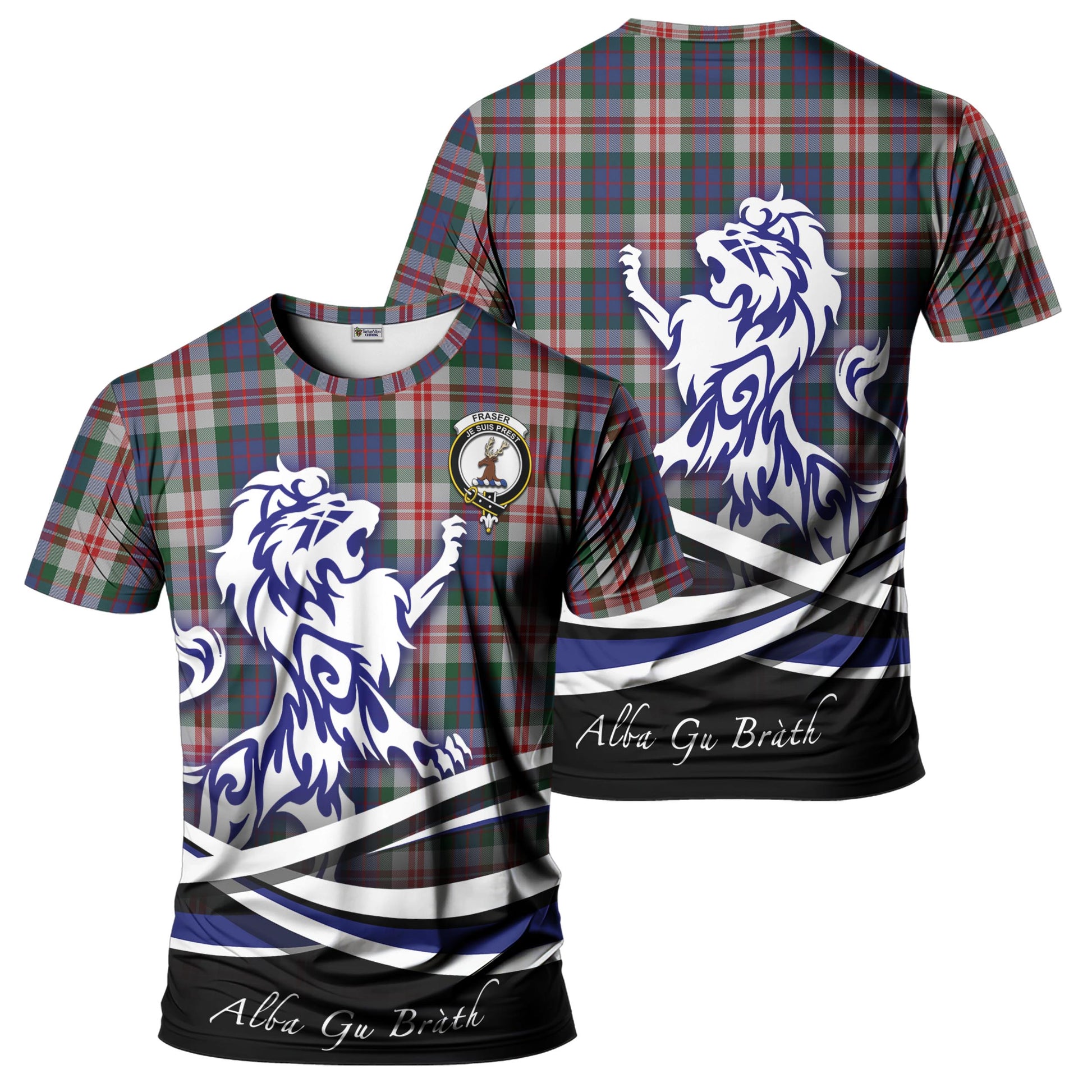 fraser-red-dress-tartan-t-shirt-with-alba-gu-brath-regal-lion-emblem