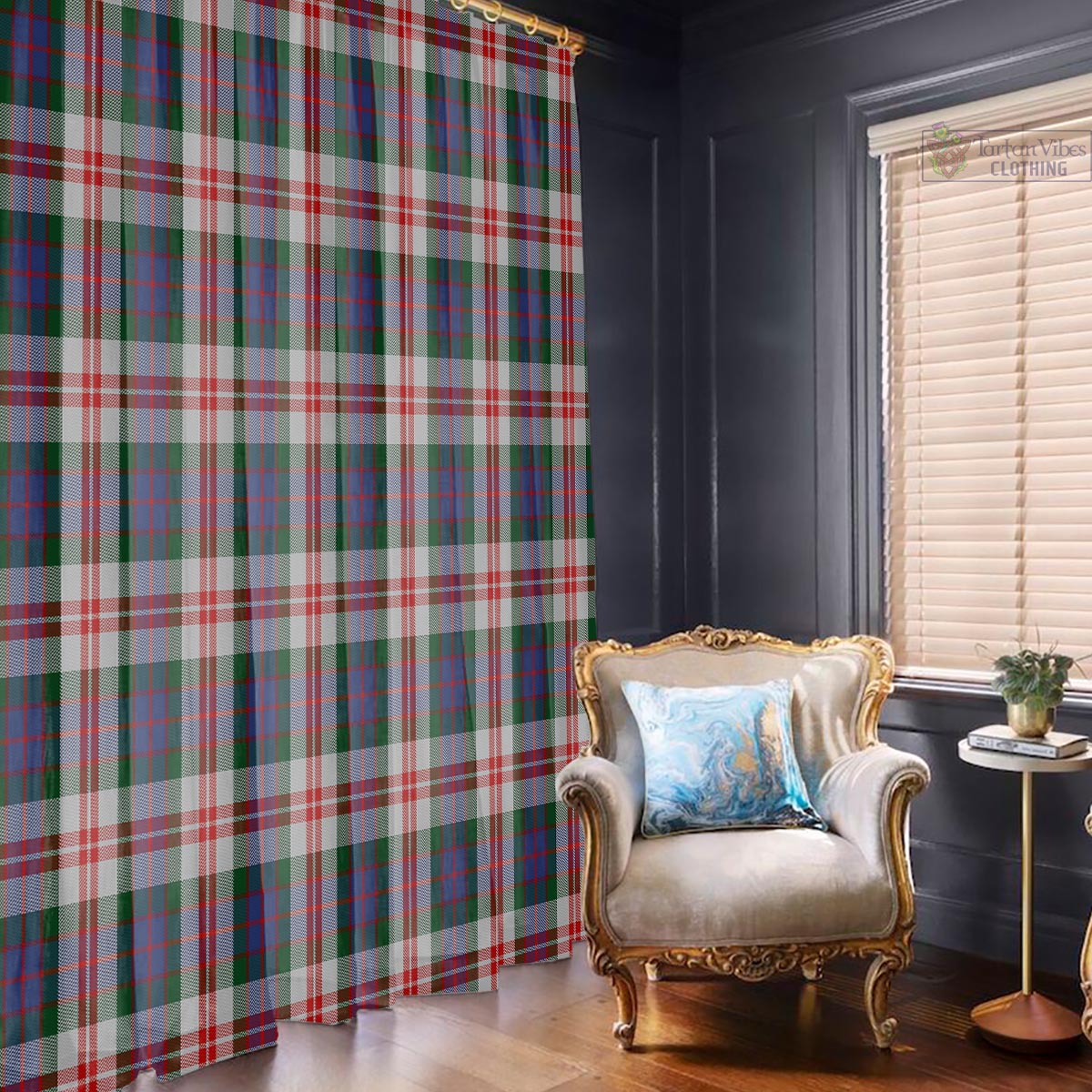 Fraser Red Dress Tartan Window Curtain