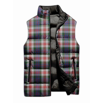 Fraser Red Dress Tartan Sleeveless Puffer Jacket