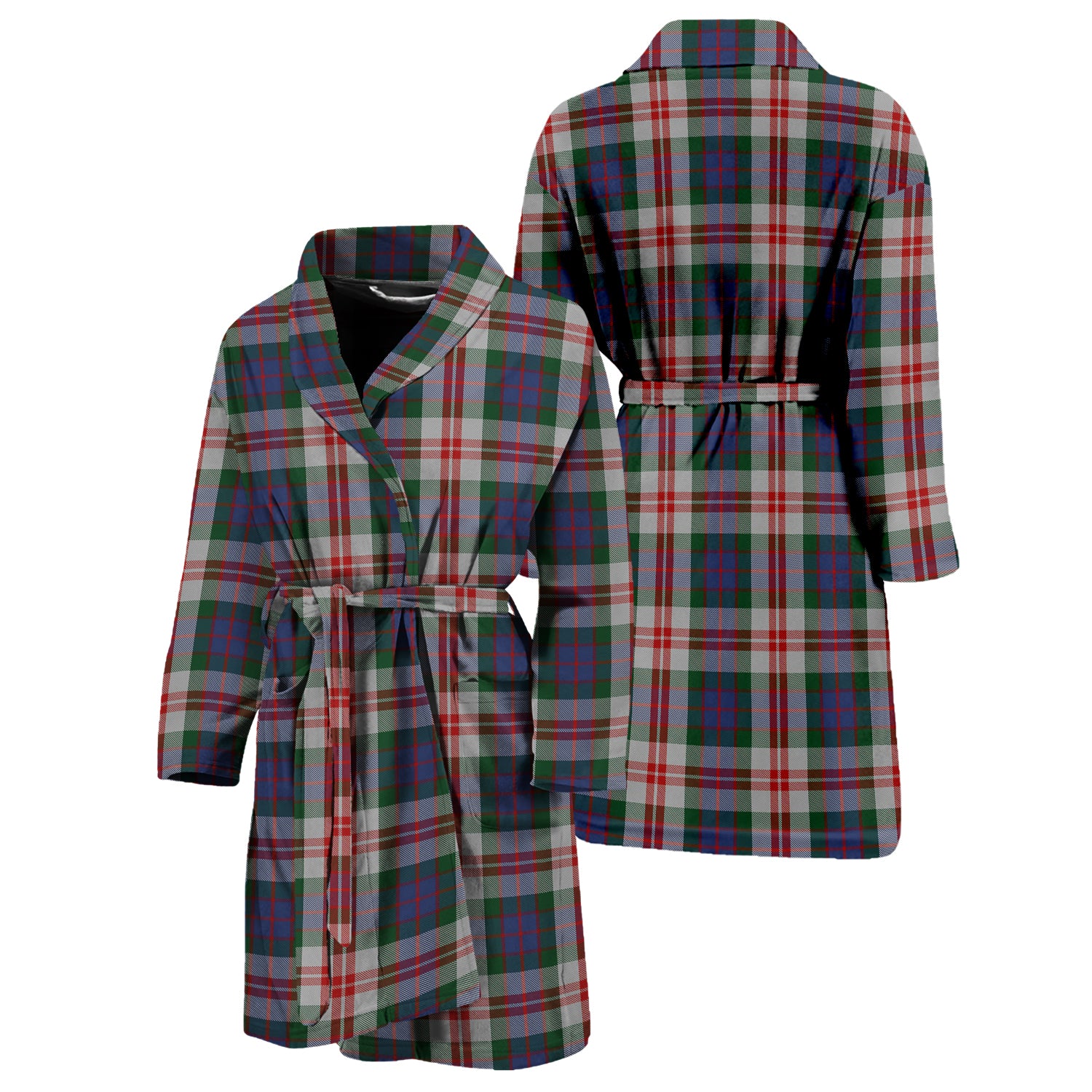 Fraser Red Dress Tartan Bathrobe Unisex M - Tartan Vibes Clothing