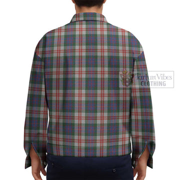 Fraser Red Dress Tartan Unisex Lapel Cotton Jacket