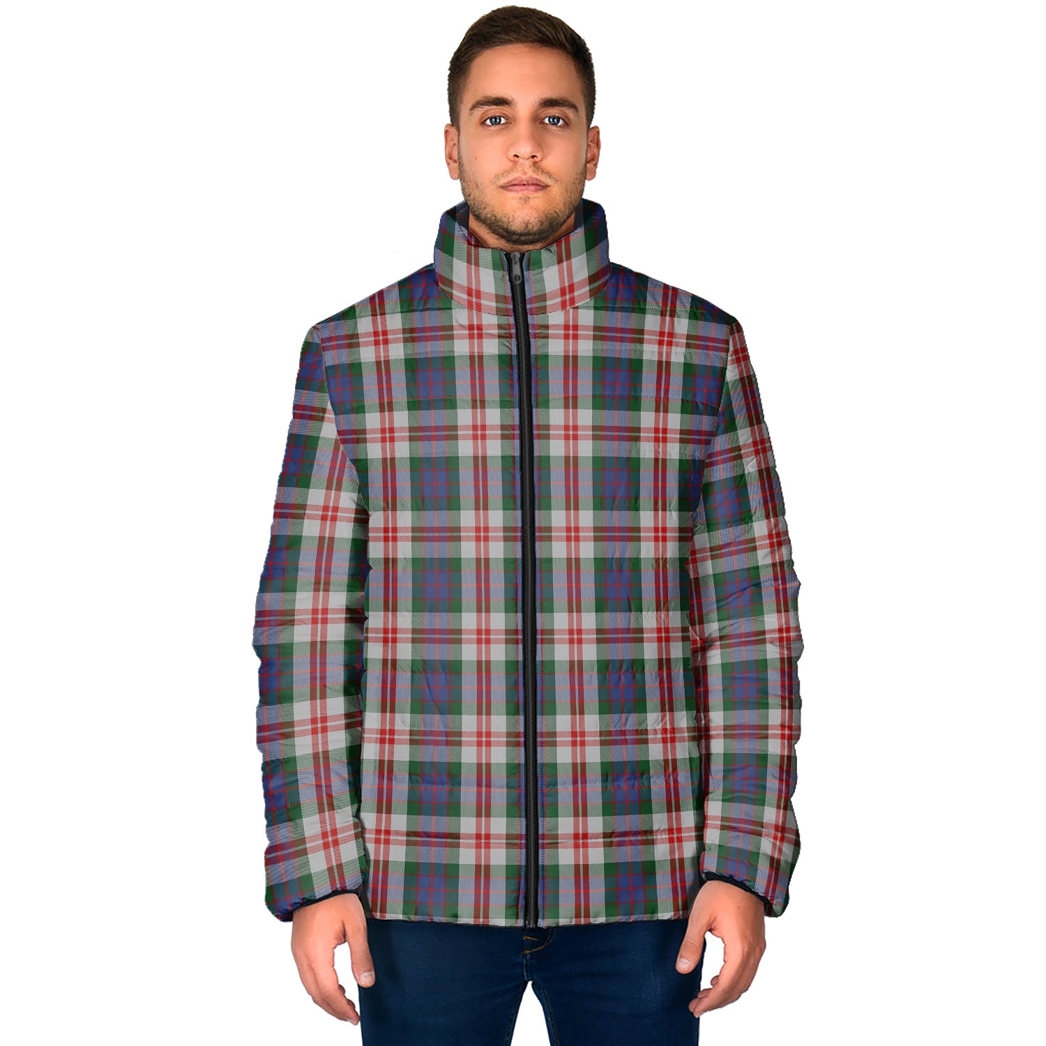 Fraser Red Dress Tartan Padded Jacket - Tartan Vibes Clothing