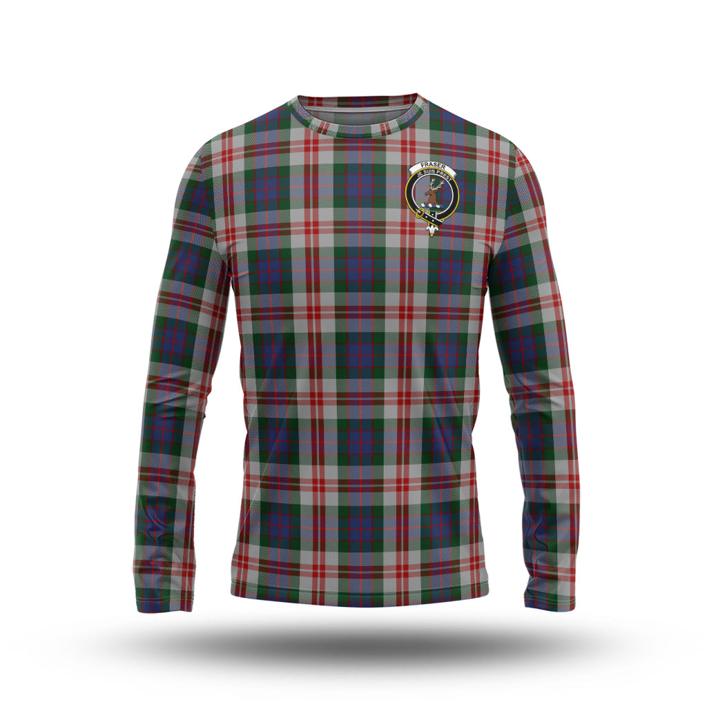 fraser-red-dress-tartan-long-sleeve-t-shirt-with-family-crest