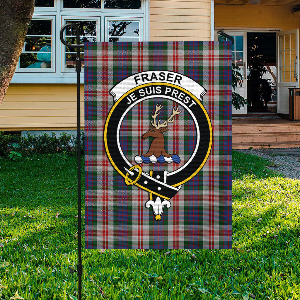 Fraser Red Dress Tartan Flag with Family Crest - Tartan Vibes Clothing