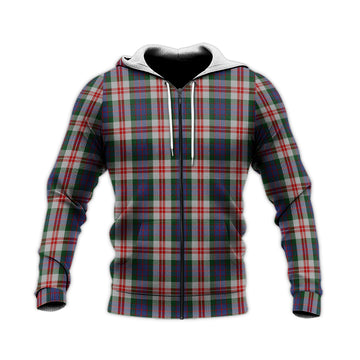 Fraser Red Dress Tartan Knitted Hoodie