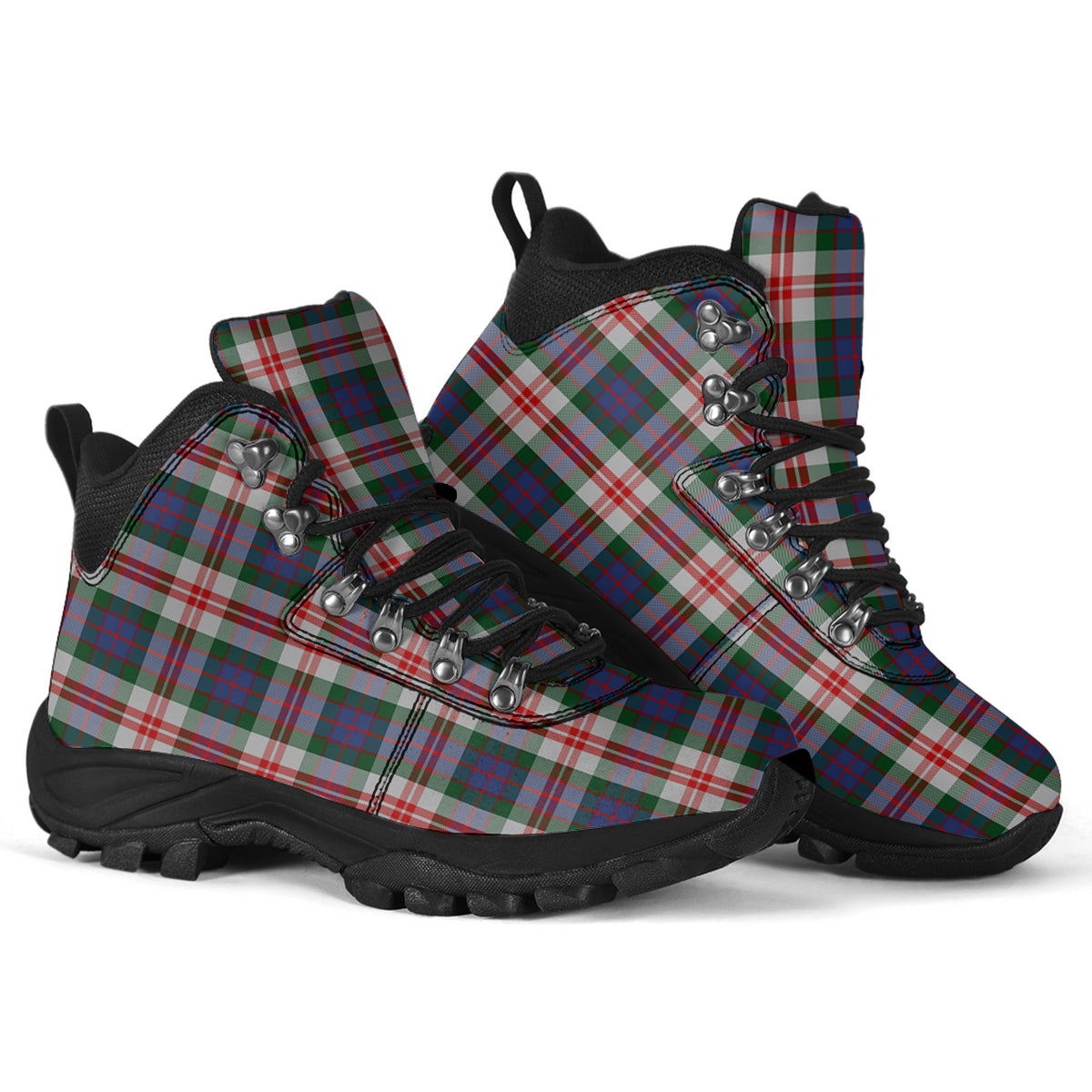 Fraser Red Dress Tartan Alpine Boots - Tartanvibesclothing