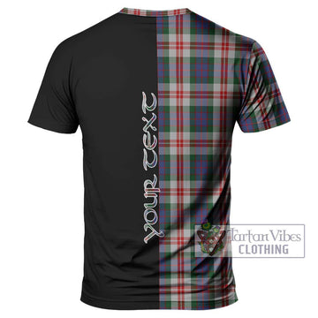 Fraser Red Dress Tartan T-Shirt with Family Crest and Half Of Me Style