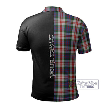 Fraser Red Dress Tartan Polo Shirt with Family Crest and Half Of Me Style