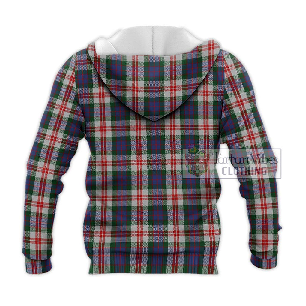 Fraser Red Dress Tartan Knitted Hoodie with Family Crest DNA In Me Style - Tartanvibesclothing Shop