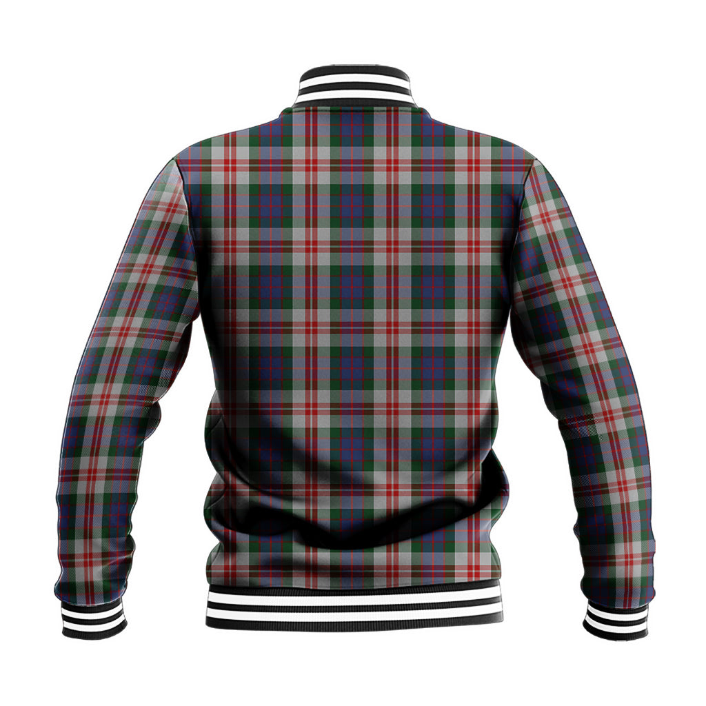 Fraser Red Dress Tartan Baseball Jacket with Family Crest - Tartan Vibes Clothing