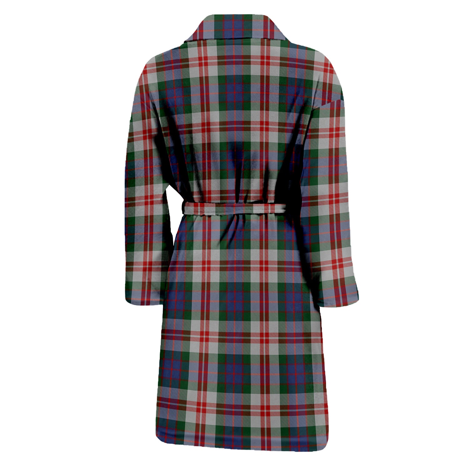 Fraser Red Dress Tartan Bathrobe with Family Crest - Tartan Vibes Clothing