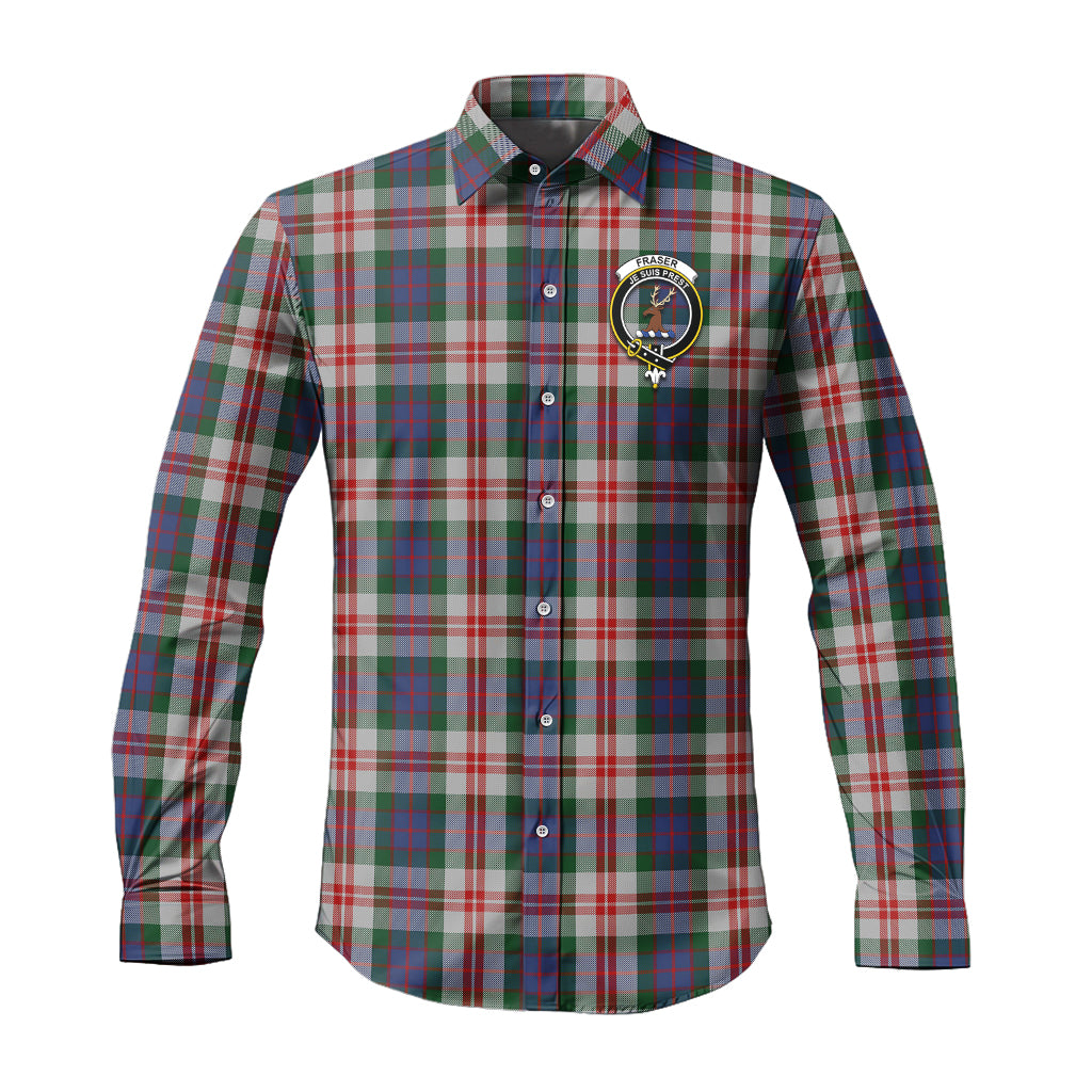 fraser-red-dress-tartan-long-sleeve-button-up-shirt-with-family-crest