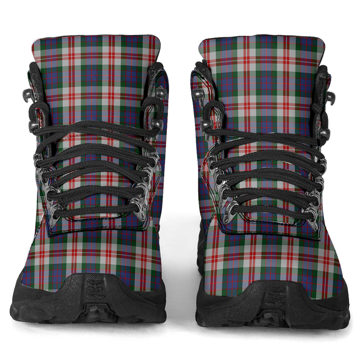 Fraser Red Dress Tartan Alpine Boots - Tartanvibesclothing