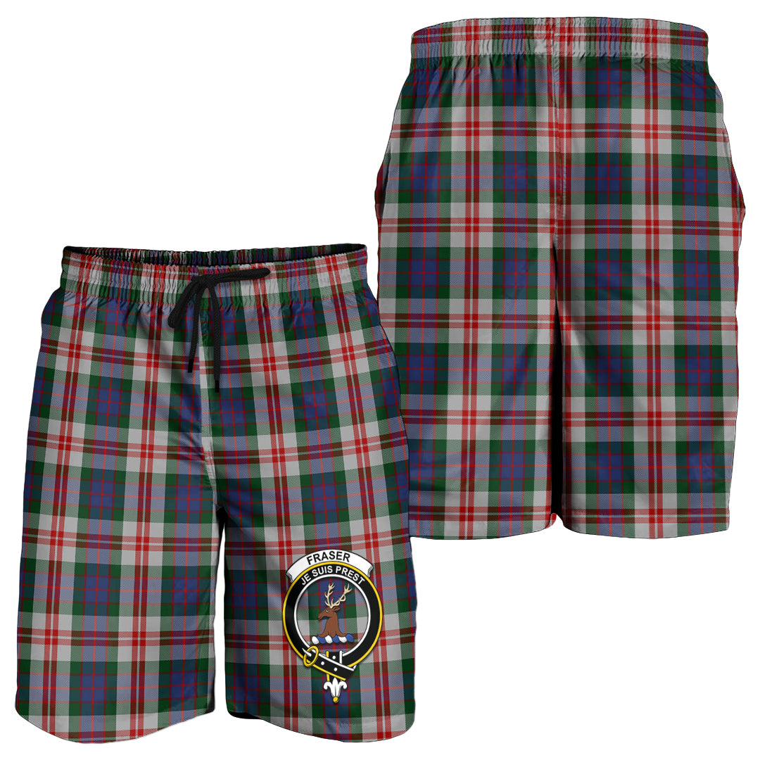 fraser-red-dress-tartan-mens-shorts-with-family-crest