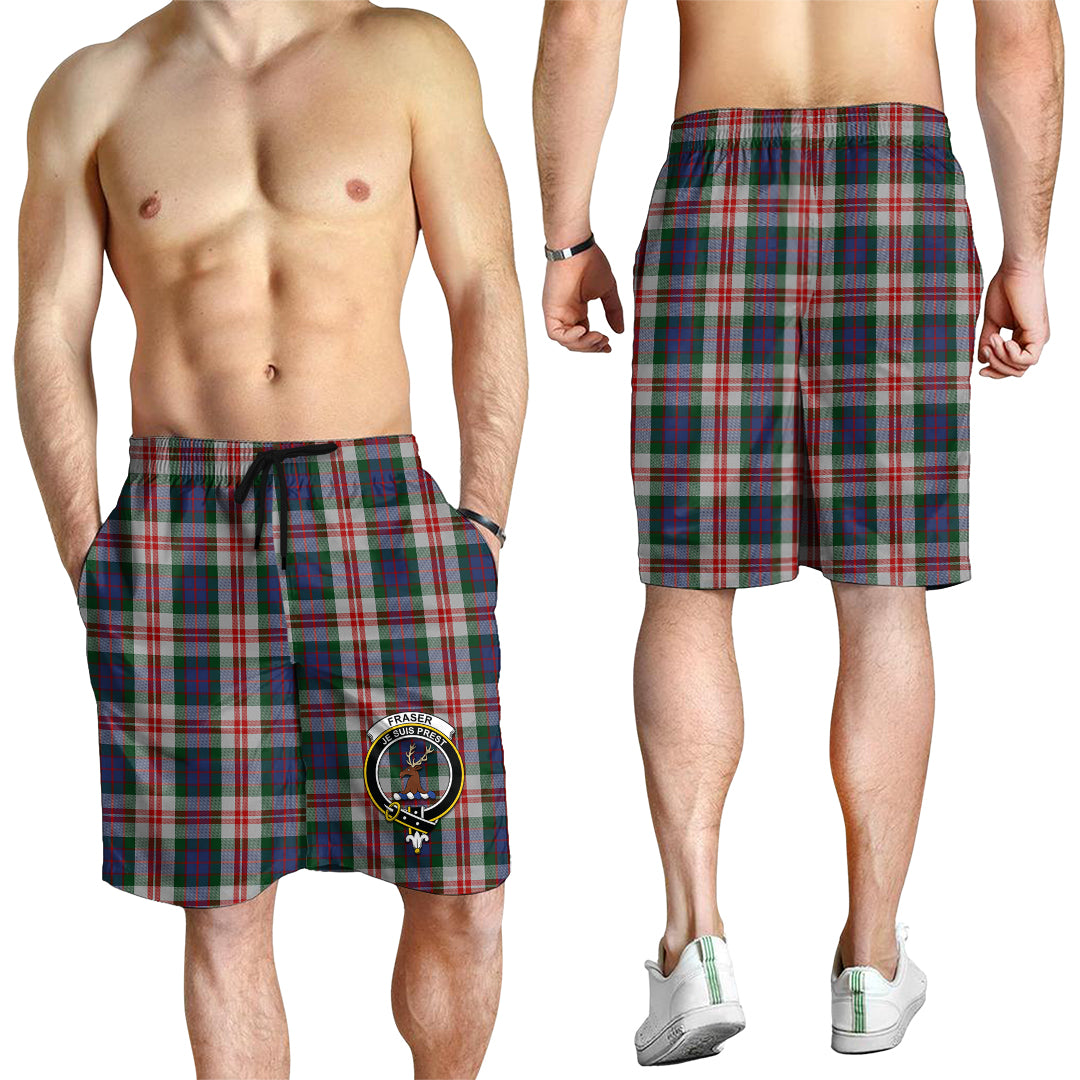 fraser-red-dress-tartan-mens-shorts-with-family-crest