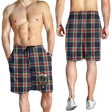 Fraser Red Dress Tartan Mens Shorts with Family Crest