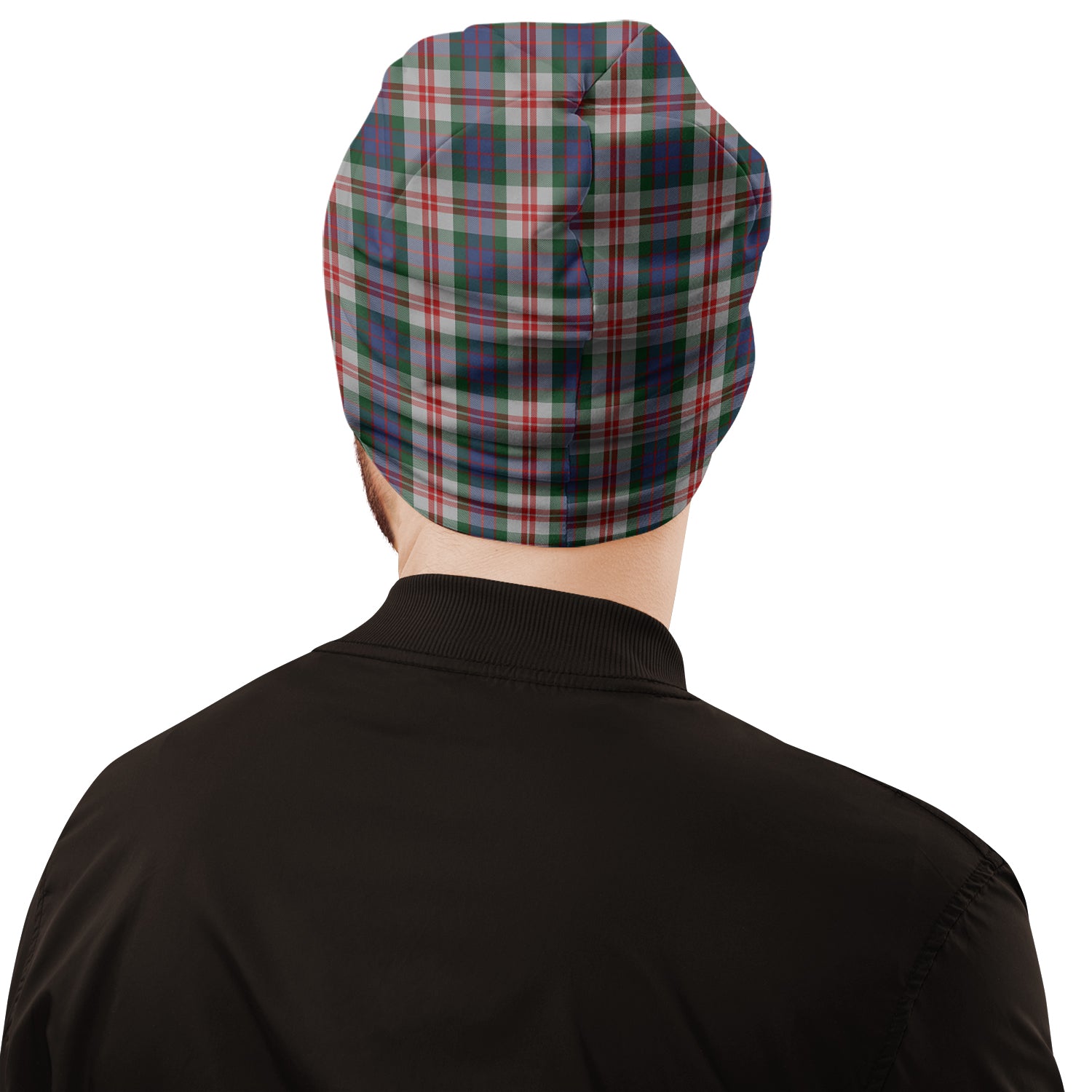 Fraser Red Dress Tartan Beanies Hat with Family Crest - Tartan Vibes Clothing