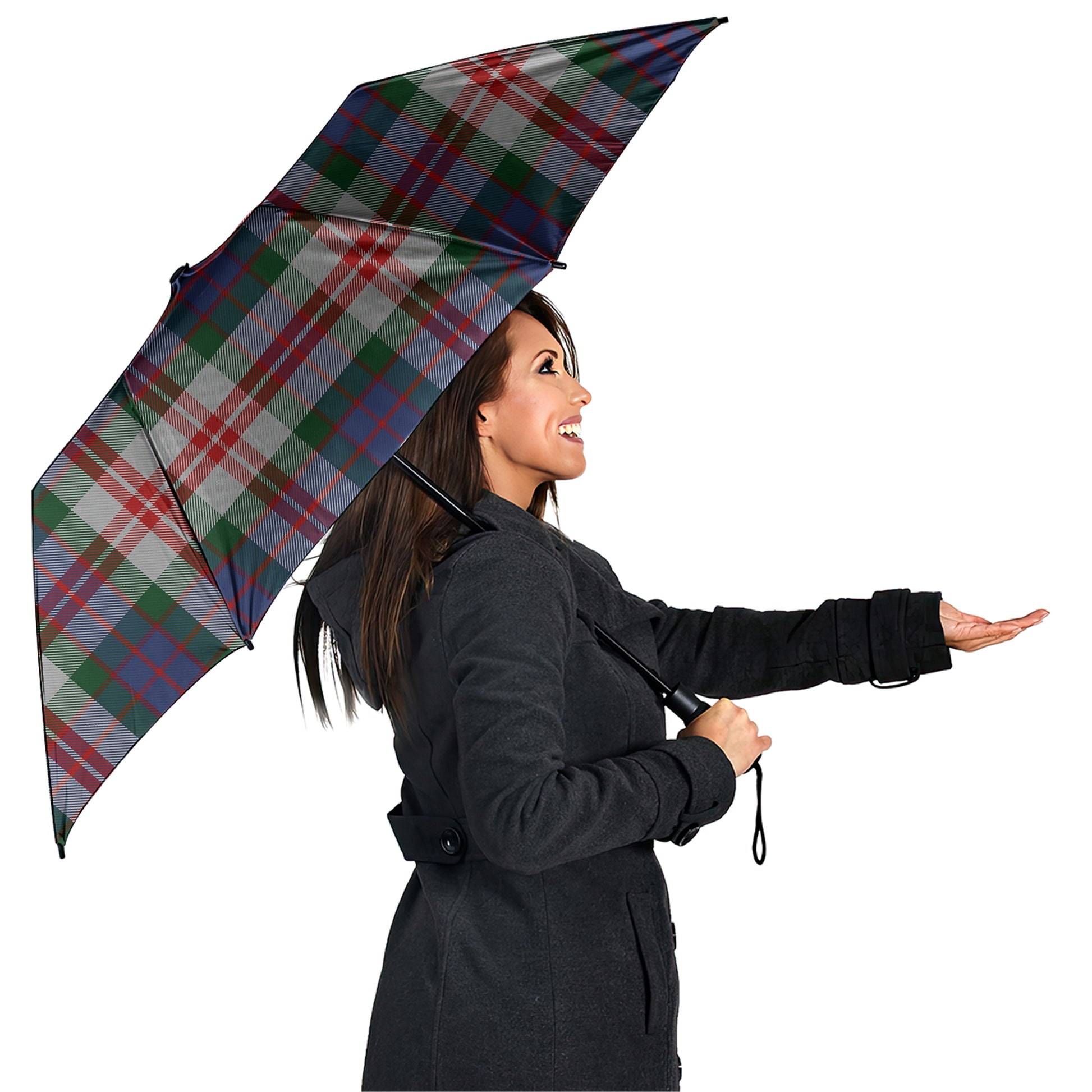 Fraser Red Dress Tartan Umbrella - Tartanvibesclothing