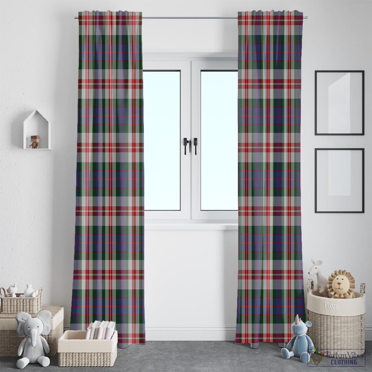 Fraser Red Dress Tartan Window Curtain