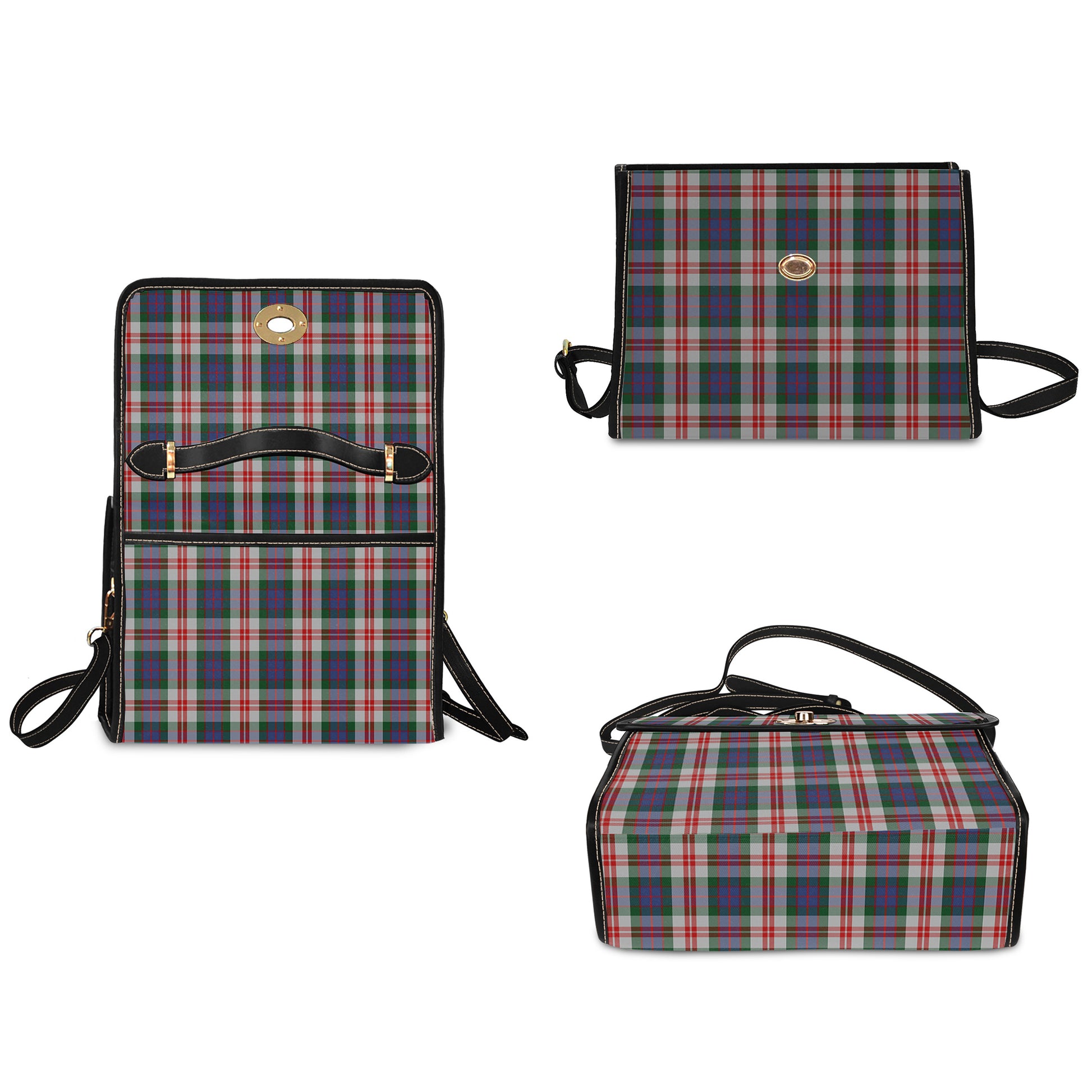 fraser-red-dress-tartan-leather-strap-waterproof-canvas-bag