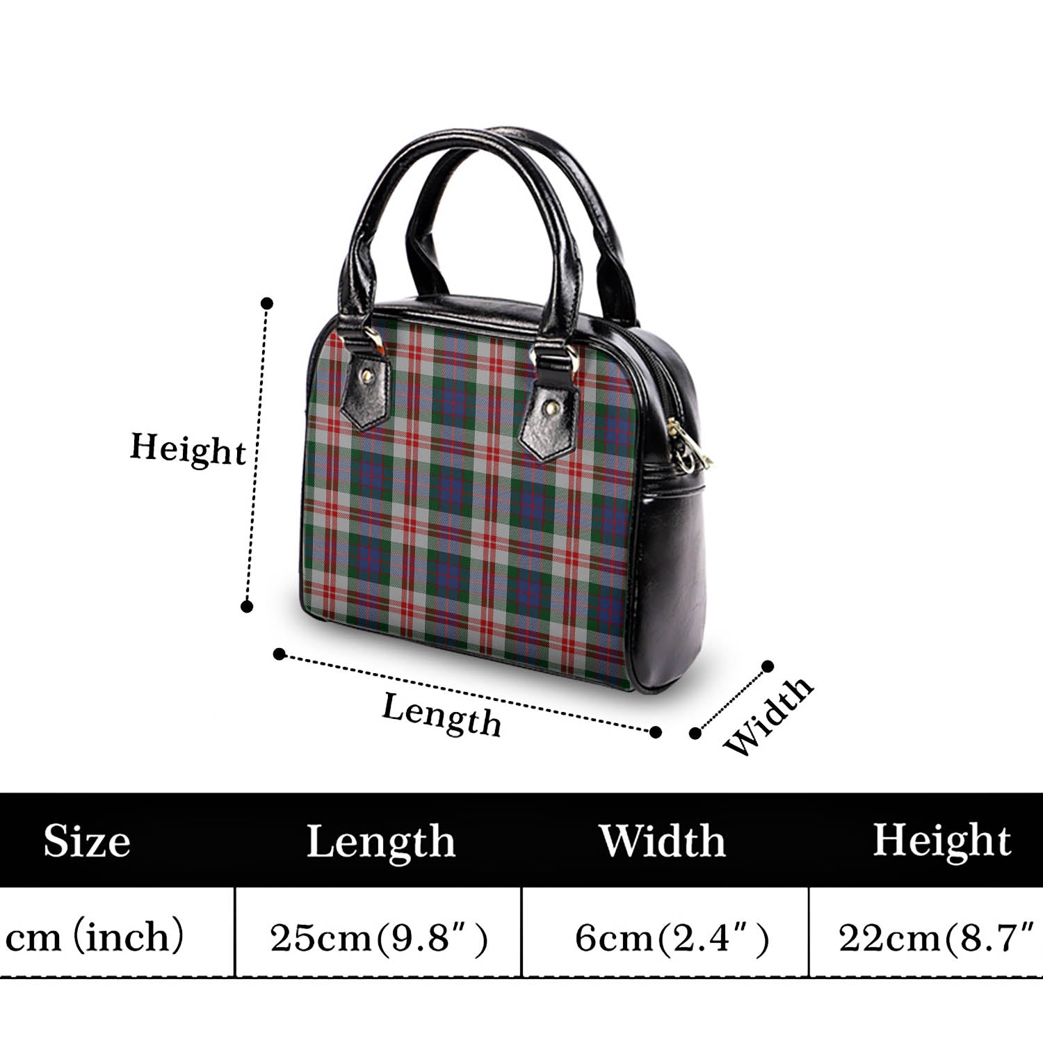 Fraser Red Dress Tartan Shoulder Handbags - Tartanvibesclothing