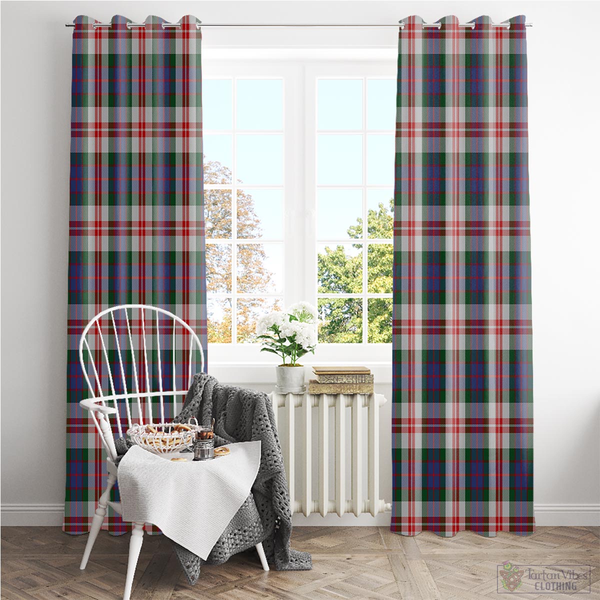 Fraser Red Dress Tartan Window Curtain