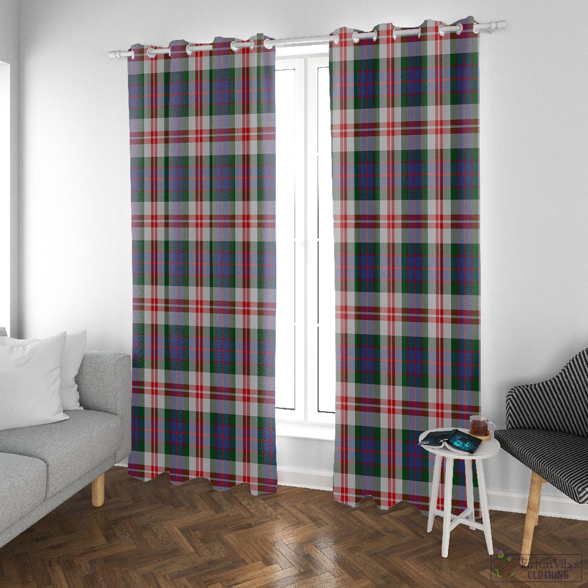 Fraser Red Dress Tartan Window Curtain