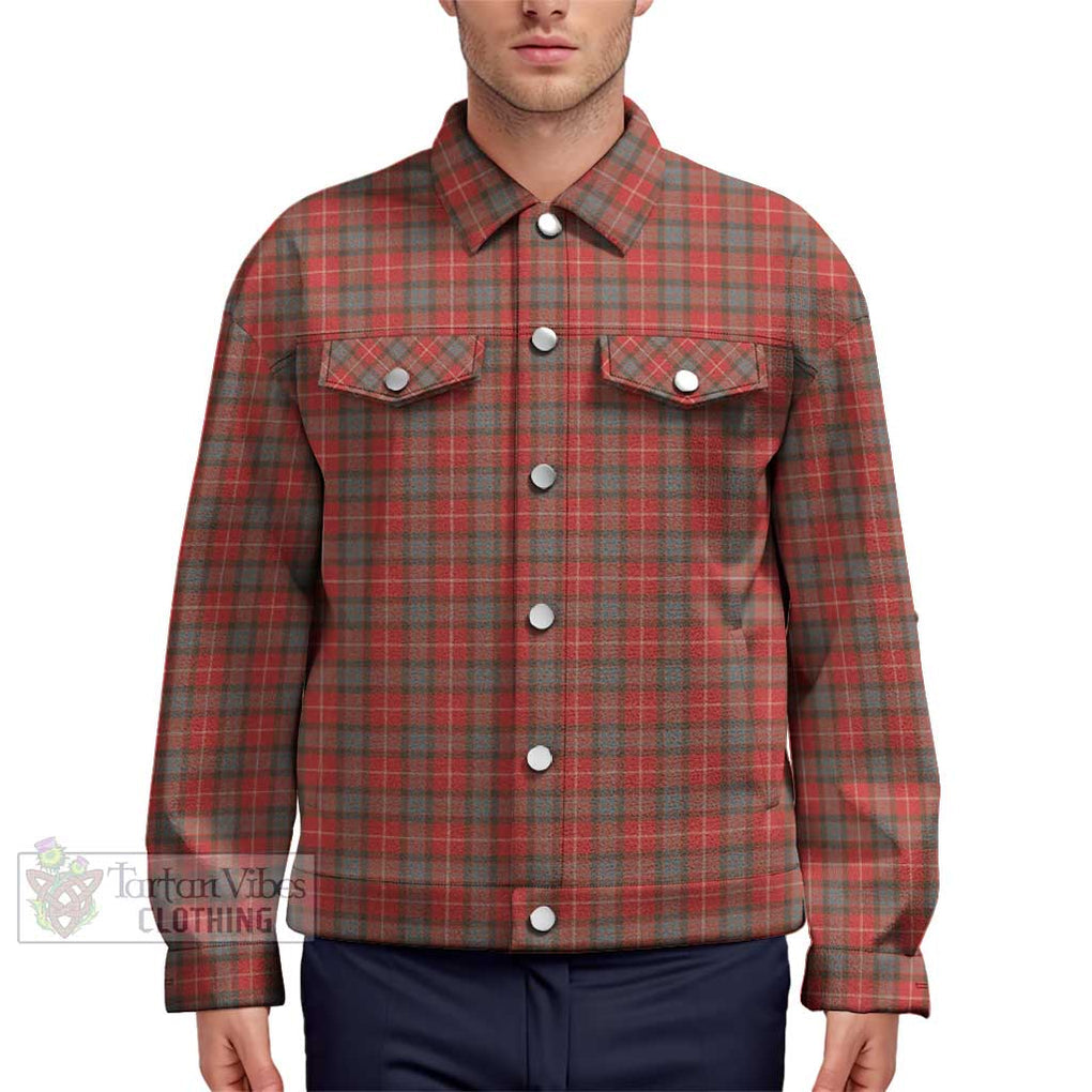 Fraser Weathered Tartan Unisex Lapel Cotton Jacket Unisex - Tartan Vibes Clothing