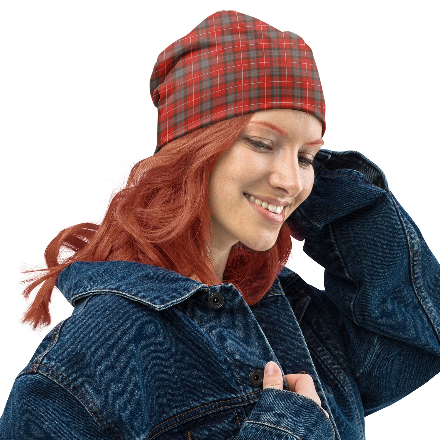 Fraser Weathered Tartan Beanies Hat One Size 10.5*10.2 inches - Tartan Vibes Clothing