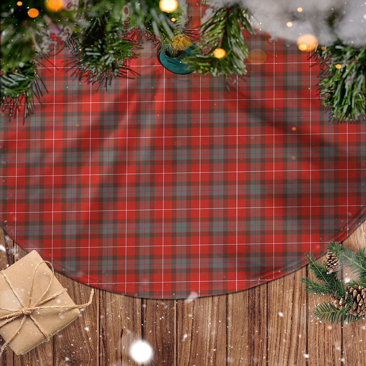 Fraser Weathered Tartan Christmas Tree Skirt - Tartanvibesclothing