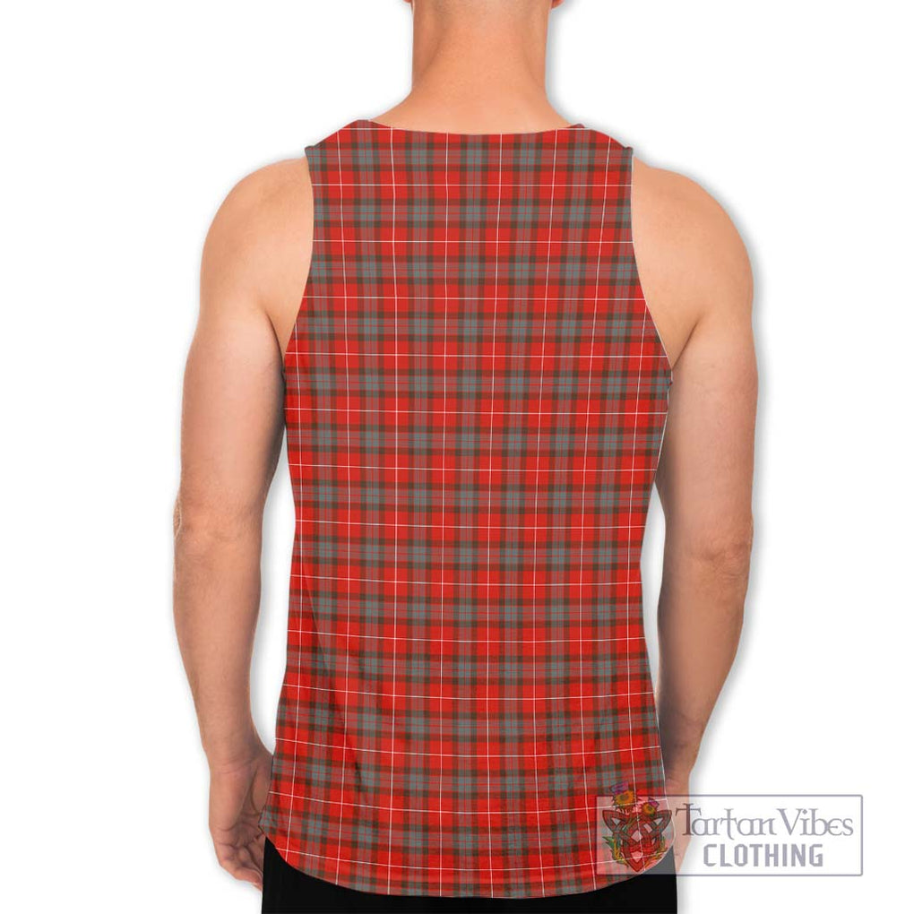 Fraser Weathered Tartan Men's Tank Top with Family Crest DNA In Me Style - Tartanvibesclothing Shop