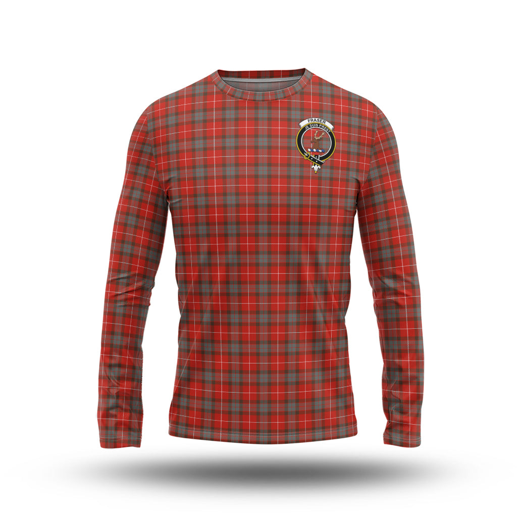 fraser-weathered-tartan-long-sleeve-t-shirt-with-family-crest