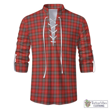 Fraser Weathered Tartan Men's Scottish Traditional Jacobite Ghillie Kilt Shirt