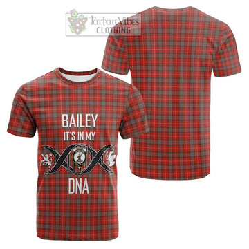 Fraser Weathered Tartan Cotton T-shirt with Family Crest DNA In Me Style