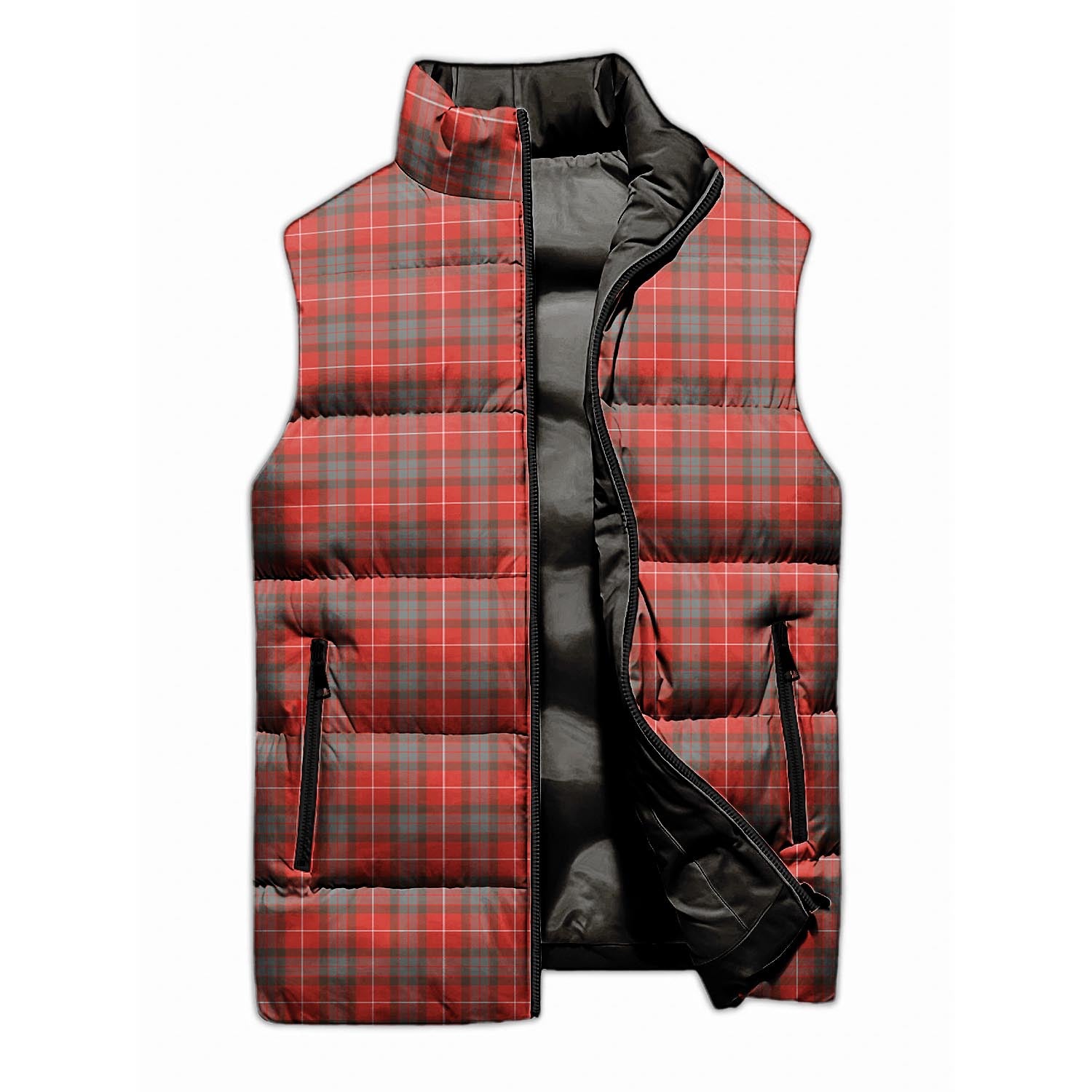 Fraser Weathered Tartan Sleeveless Puffer Jacket - Tartanvibesclothing