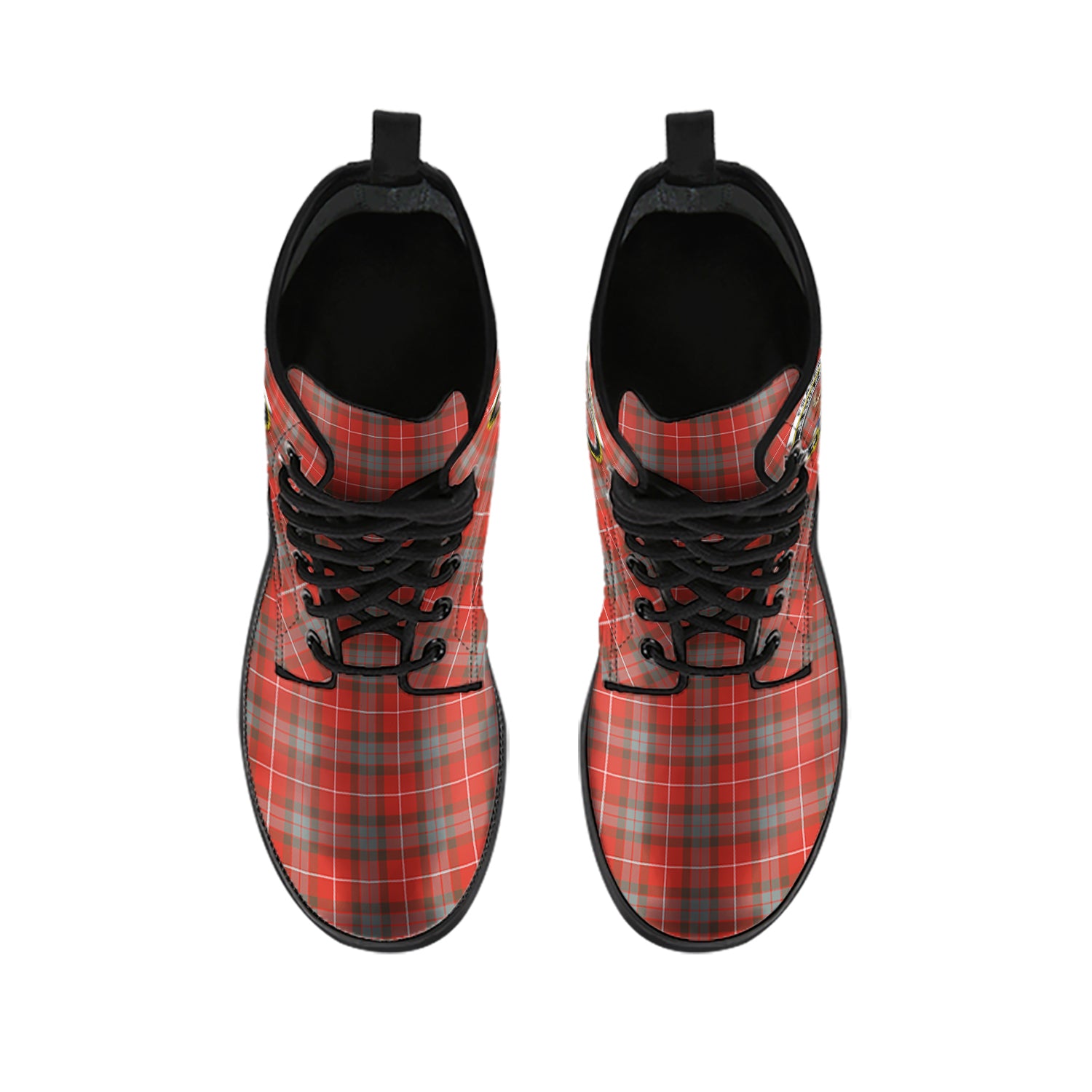 fraser-weathered-tartan-leather-boots-with-family-crest