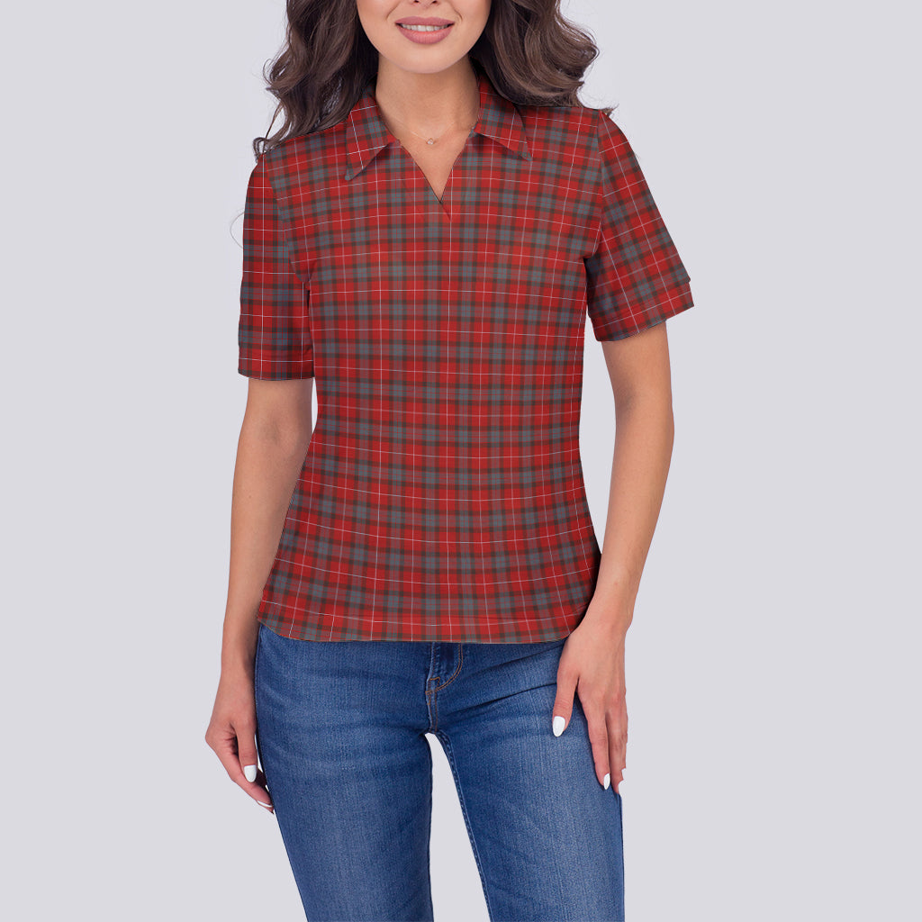 fraser-weathered-tartan-polo-shirt-for-women