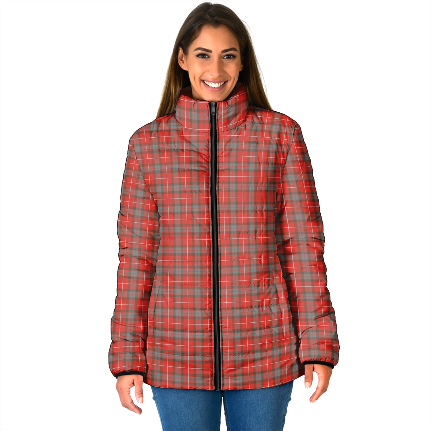 Fraser Weathered Tartan Padded Jacket - Tartan Vibes Clothing