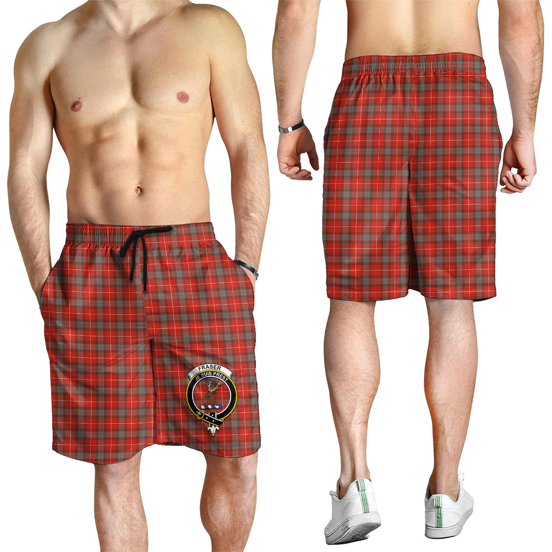 fraser-weathered-tartan-mens-shorts-with-family-crest