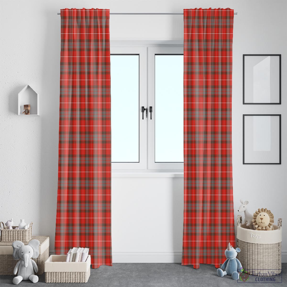 Fraser Weathered Tartan Window Curtain