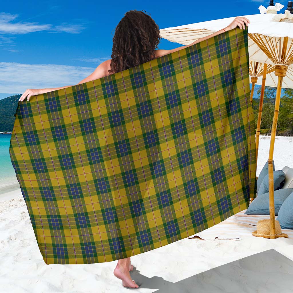 Tartan Vibes Clothing Fraser Yellow Tartan Sarong