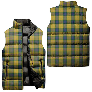 Fraser Yellow Tartan Sleeveless Puffer Jacket