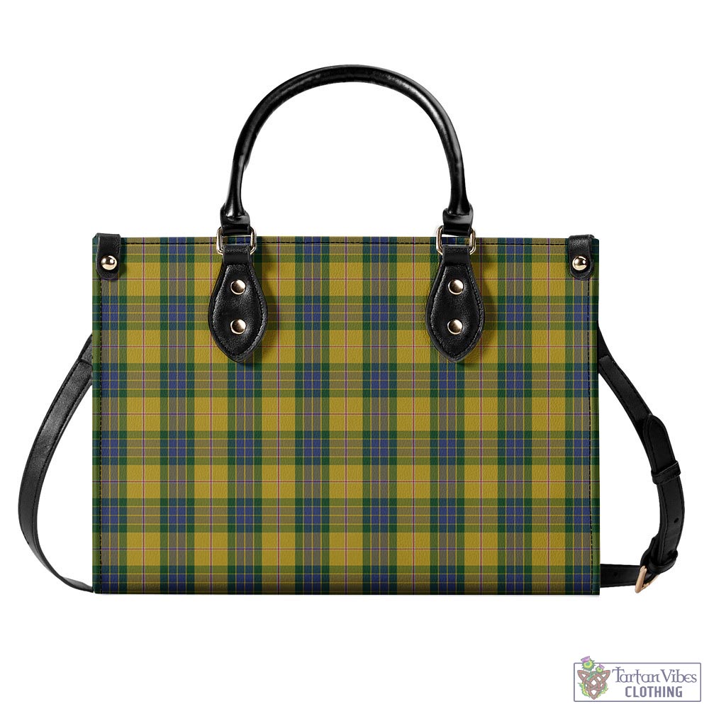 Tartan Vibes Clothing Fraser Yellow Tartan Luxury Leather Handbags