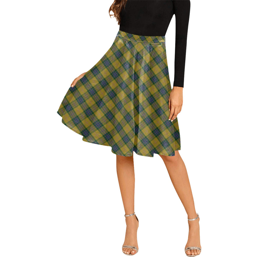 fraser-yellow-tartan-melete-pleated-midi-skirt