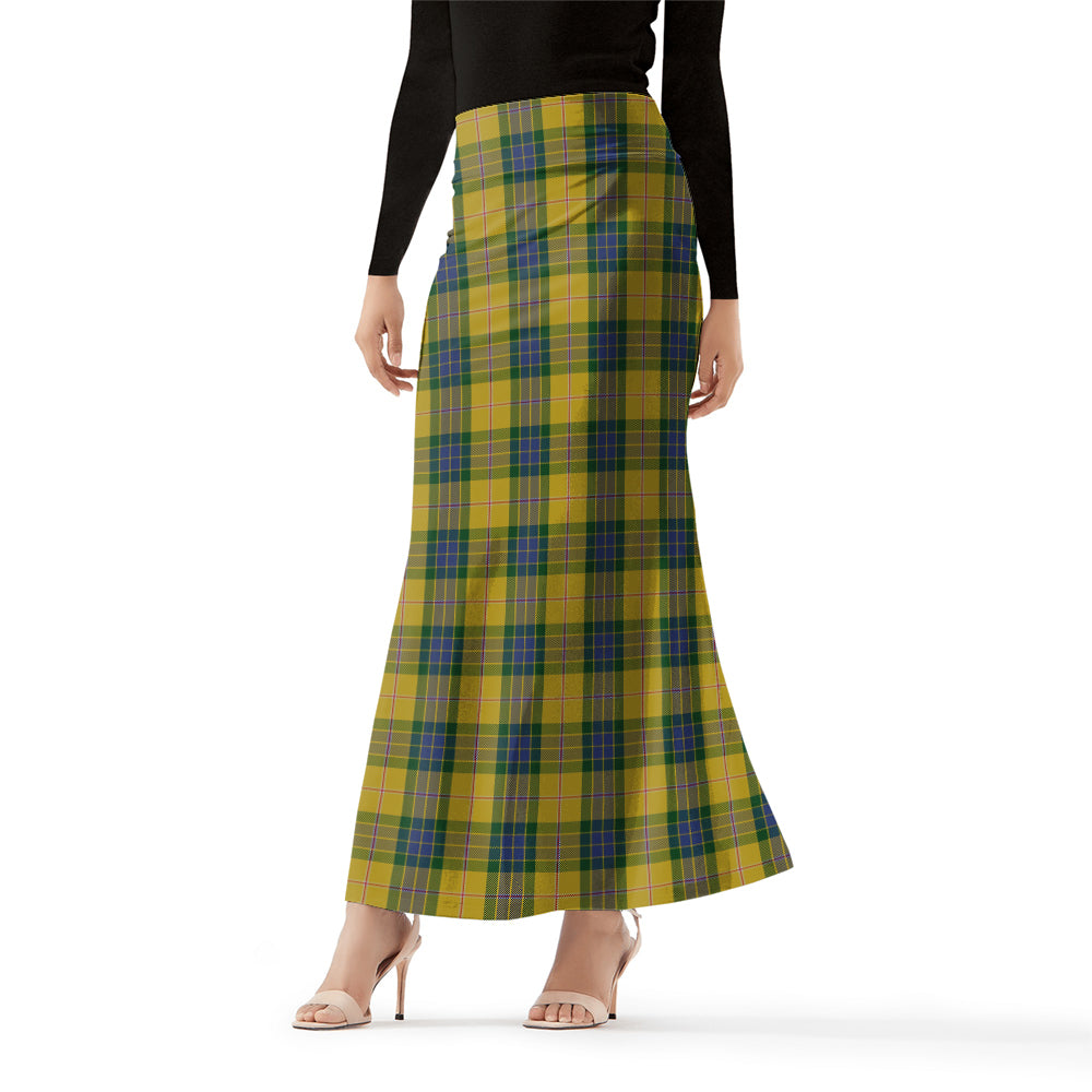 fraser-yellow-tartan-womens-full-length-skirt