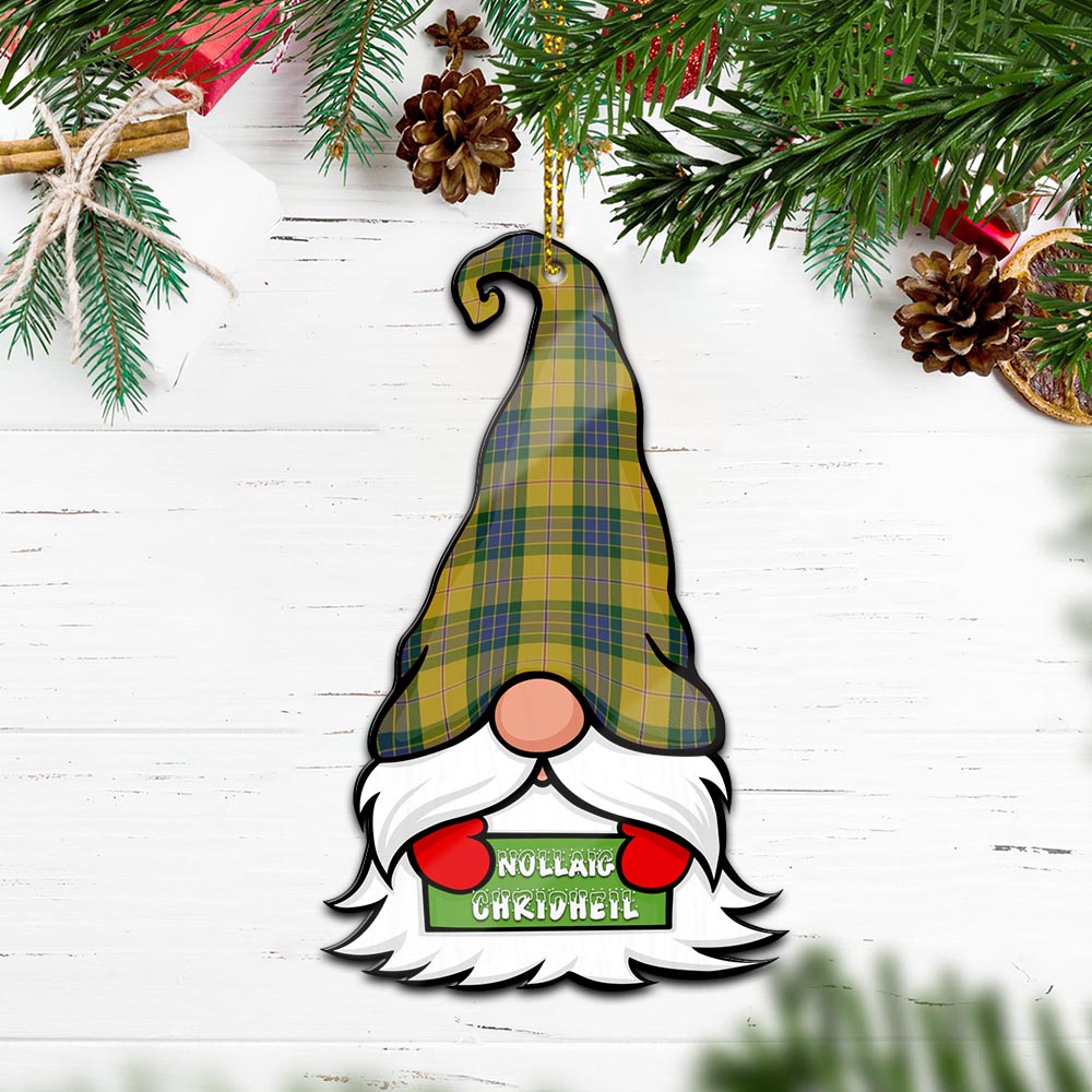 Fraser Yellow Gnome Christmas Ornament with His Tartan Christmas Hat - Tartan Vibes Clothing