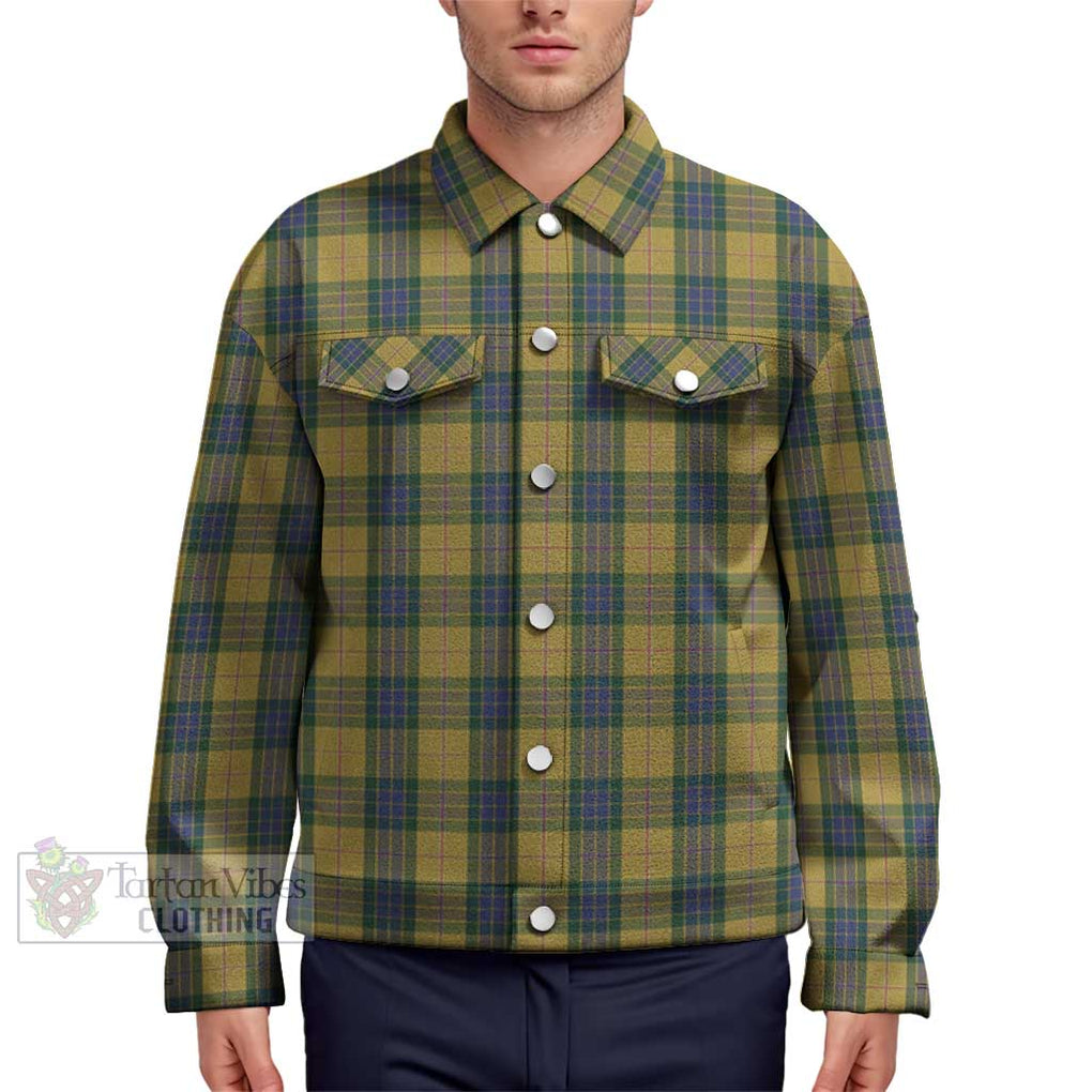 Fraser Yellow Tartan Unisex Lapel Cotton Jacket Unisex - Tartan Vibes Clothing