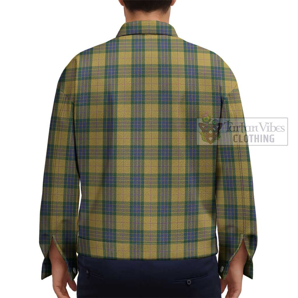 Fraser Yellow Tartan Unisex Lapel Cotton Jacket - Tartan Vibes Clothing