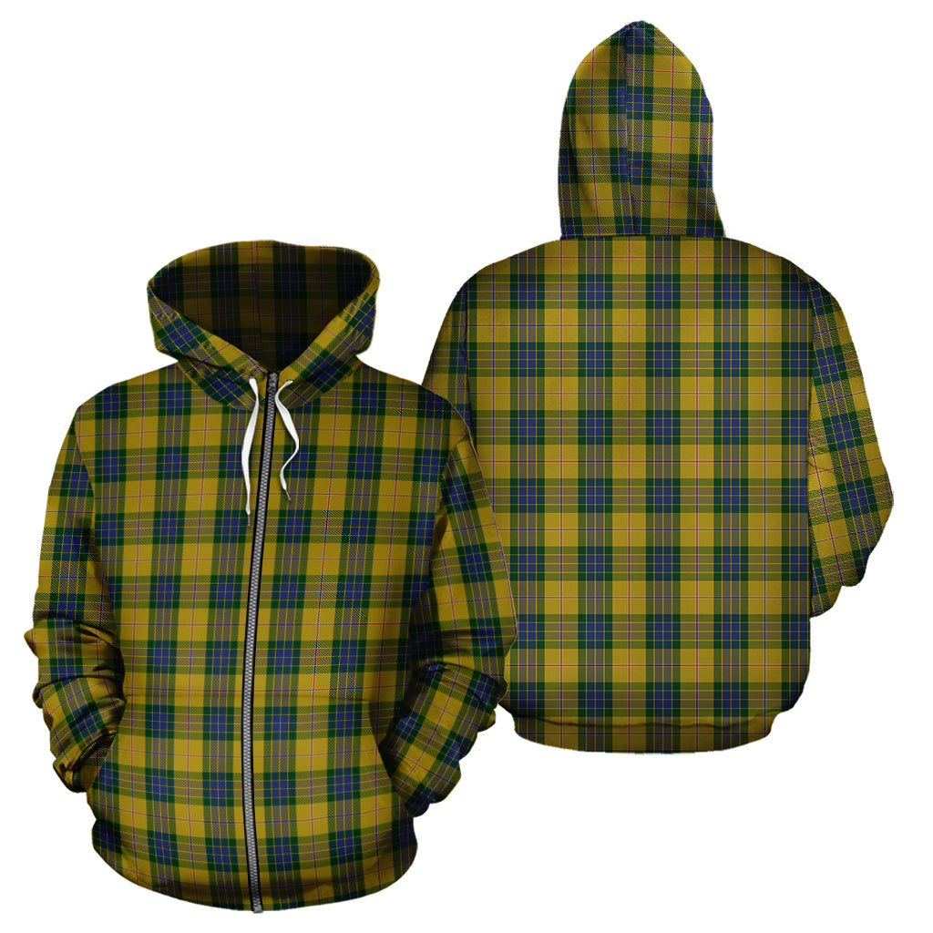 Fraser Yellow Tartan Hoodie - Tartan Vibes Clothing